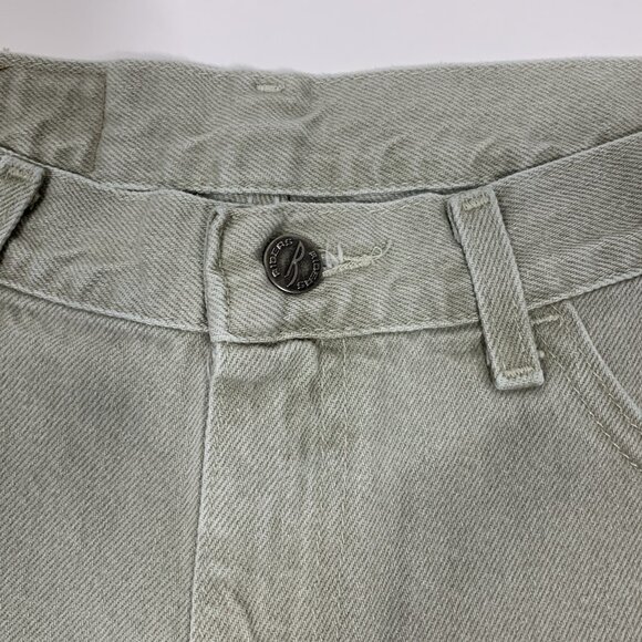 VTG 90s Lee Riders High Rise Mom Jean Shorts Olive Green Women’s 14 - Picture 3 of 6